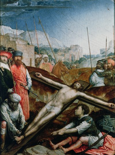 Christ élevé sur la croix, 1496-1504 - Juan de Flandes